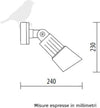Applique-esterno-Lampadari-Bartalini-PAR-20-R1-M-E27-LED-duralighting-orienttabile-lampada-parete