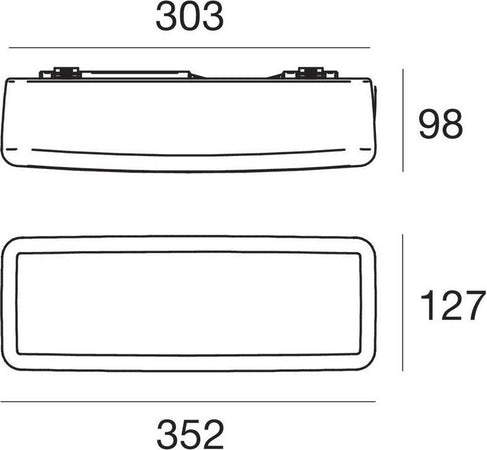 Applique-esterno-Linea-Light-MYWHITE-B-7809-IP65-LED-11W-lampada-parete-soffitto-polietilene