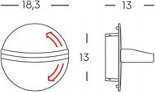 Applique-Esterno-Moderna-Escort-Alluminio-E-Termoplastica-Grigio-Led-16W-4000K