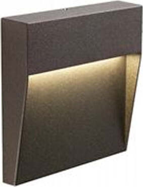 Applique-Esterno-Moderna-Geo-Square-Alluminio-E-Termoplastica-Caffè-Led-3W-4000K