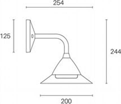 Applique-Esterno-Moderna-Petunia-Alluminio-E-Termoplastica-Ruggine-Led-20W-4000K