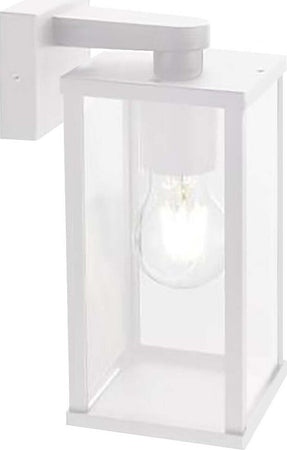 Applique-esterno-moderna-Sovil-AUREA-177-02-BIANCO-E27-LED-alluminio-vetro-lampada-parete