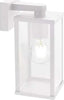 Applique-esterno-moderna-Sovil-AUREA-177-02-BIANCO-E27-LED-alluminio-vetro-lampada-parete
