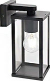 Applique-esterno-moderna-Sovil-AUREA-177-06-NERO-E27-LED-alluminio-vetro-lampada-parete