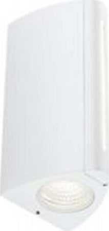 Applique-Esterno-Moderna-Vision-Alluminio-E-Termoplastica-Bianco-Led-8+4W-4000K