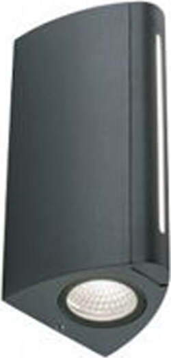 Applique-Esterno-Moderna-Vision-Alluminio-E-Termoplastica-Grigio-Led-8+4W-4000K