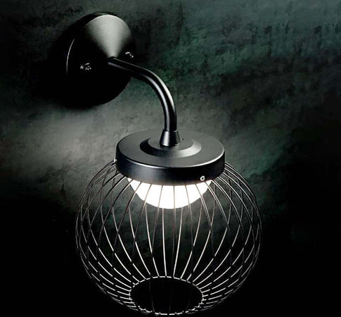 Applique-esterno-moderno-Sovil-CAGE-99505-LED-alluminio-lampada-parete