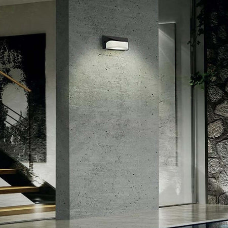 Applique-esterno-moderno-Sovil-DOME-99145-LED-alluminio-lampada-parete