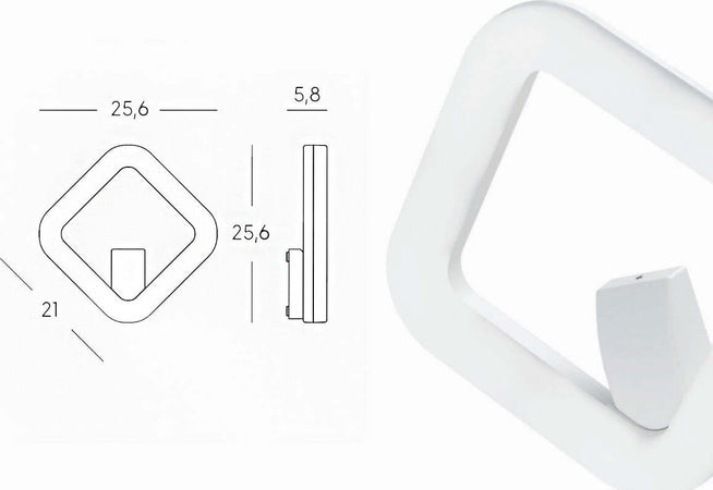 Applique-esterno-moderno-Sovil-QUASAR-98778-99778-LED-IP65-BIANCO-alluminio-lampada-parete