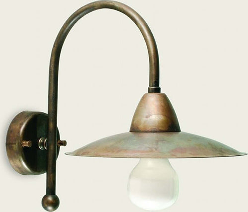 Applique-esterno-rustico-Lampadari-Bartalini-CRISGO-AB20-E27-LED-ottone-lampada-parete