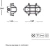 Applique-esterno-rustico-Lampadari-Bartalini-GABBIETTA-895-897-AO-E27-LED-ottone-vetro-lampada-parete-soffitto