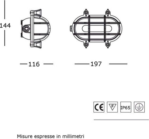 Applique-esterno-rustico-Lampadari-Bartalini-GABBIETTA-895-897-AO-E27-LED-ottone-vetro-lampada-parete-soffitto