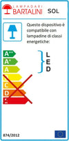 Applique-esterno-rustico-Lampadari-Bartalini-SOL-1-OV-831-AO-GX53-LED-ottone-lampada-parete-soffitto