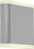 Applique-Esterno-Stratford-Alluminio-Grigio-Policarbonato-Bianco-Led-7,74W-4000K