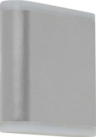 Applique-Esterno-Stratford-Alluminio-Grigio-Policarbonato-Bianco-Led-7,74W-4000K