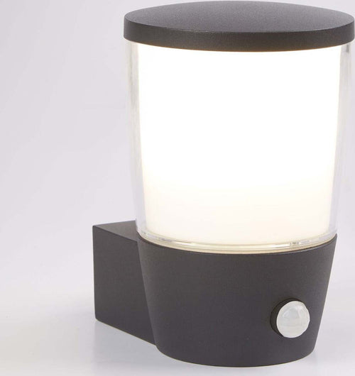 Applique-Esterno-Tucson-Alluminio-Nero-Policarbonato-Trasparente-1-Luce-E27