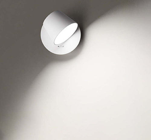Applique-Faretto-Moderna-Plug-Bianco-Led