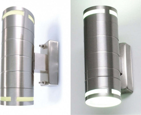 APPLIQUE FARETTO PLAFONIERA DOPPIO FARETTO FASCIO BORDO DW ACCIAIO 160X9.2X6 CM Illuminazione/Illuminazione per esterni/Lampade da parete Trade Shop italia - Napoli, Commerciovirtuoso.it