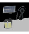 Applique Faretto Solare Da Esterno Con Pannello Sensore Luce 6500k Ip65 Sw2012-f