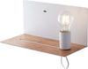 Applique Flash Bianco Usb 1Xe27 33X15X18Cm Illuminazione/Illuminazione per interni/Illuminazioni per pareti/Applique Led Mall Home - Napoli, Commerciovirtuoso.it