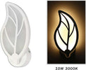 Applique-Foglia-A-Parete-7-Watt-Lampada-Abat-Jour-Luce-Fredda-Calda-Naturale-E32