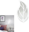 Applique Foglia In Vetro A Parete Luce Bianca Lampada Led Interno 7 W E32f Universo