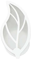 Applique Foglia In Vetro A Parete Luce Bianca Lampada Led Interno 7 W E32f Universo