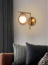 Applique-G9-Lampada-Da-Parete-Design-Retrò-In-Metallo-Vetro-Rotondo-Bronzo-E79
