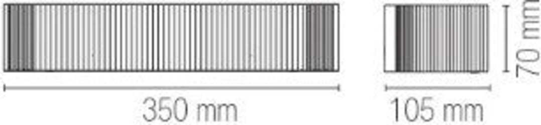 Applique-Gatsby-Bianco-2Xe14-35X10,5X7Cm