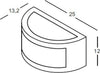 Applique-Gea-Led-GRETA-GES142-LED-lampada-parete-alluminio-ruggine-classica-esterni-IP54-E27