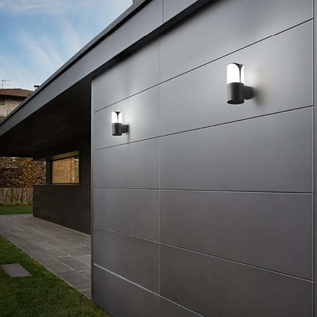 Applique-Gea-Led-STELE-UP-GES733-E27-LED-IP44-alluminio-antracite-lampada-parete-moderna-esterno