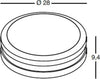 Applique-Gea-Led-URA-R-GES292-LED-IP54-lampada-parete-soffitto-classica-ruggine-tonda-E27