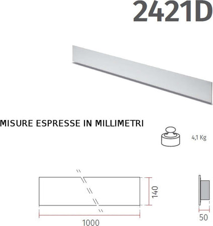 Applique-gesso-9010-Belfiore-ISA-BIG-2421D-3045-LED-lampada-parete