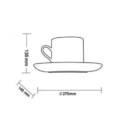 Applique Gesso A Forma Di Tazza Da Caffè A Parete Verniciabile Attacco G9 Gs-e85