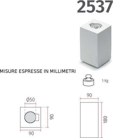 Applique-gesso-Belfiore-9010-2536-ECNO-2537.35-GU10-LED-lampada-parete