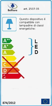 Applique-gesso-Belfiore-9010-2536-ECNO-2537.35-GU10-LED-lampada-parete