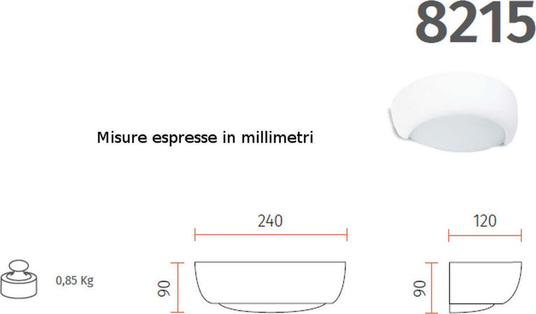 Applique-gesso-Belfiore-9010-AGALE-8215.3057-LED-1350LM-lampada-parete-classica-moderna