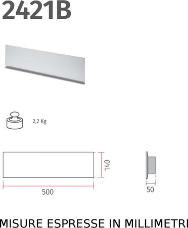Applique-gesso-Belfiore-9010-ARIEL-XL-8428.51-R7s-LED-lampada-parete