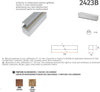 Applique-gesso-Belfiore-9010-BAIZE-2423B.3045-LED-lampada-parete