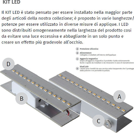 Applique-gesso-Belfiore-9010-BAIZE-2423B.3045-LED-lampada-parete