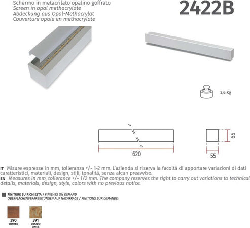 Applique-gesso-Belfiore-9010-BAIZE-BIG-2422B.3045-LED-lampada-parete-moderna