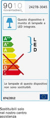 Applique-gesso-Belfiore-9010-BIBAIZE-2427B.3045-LED-lampada-parete-moderna