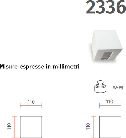 Applique-gesso-Belfiore-9010-BOKU-2336.52-G9-LED-lampada-parete