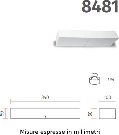 Applique-gesso-Belfiore-9010-ELLA-8481.53-R7s-LED-biemissione-lampada-parete-moderna