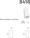 Applique-gesso-Belfiore-9010-FERA-8418.35-GU10-LED-lampada-parete