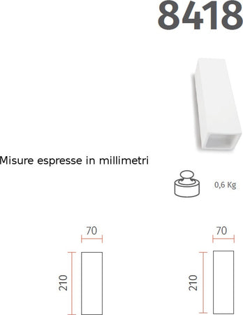 Applique-gesso-Belfiore-9010-FERA-8418.35-GU10-LED-lampada-parete