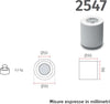 Applique-gesso-Belfiore-9010-LONIA-2453-2547-GU10-LED-lampada-parete