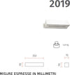 Applique-gesso-Belfiore-9010-REA-2019.52-G9-LED-lampada-parete