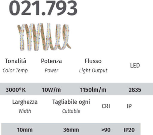 Applique-gesso-Belfiore-9010-VELA-2443A-+-021.793-STRIP-LED-IP20-lampada-parete