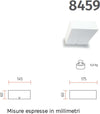 Applique-gesso-Belfiore-gesso-ELLA-SMALL-8459.52-G9-LED-biemissione-lampada-parete